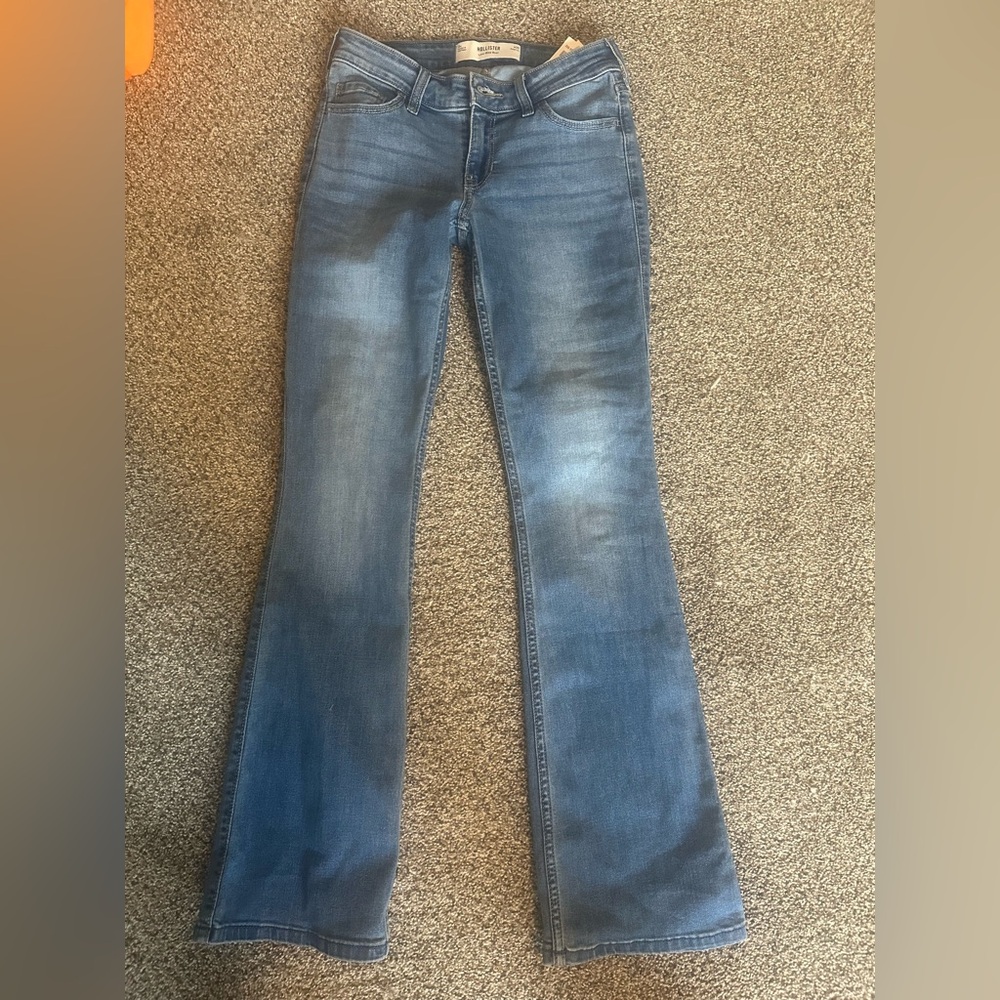Hollister Blue Low Rise Boot Jeans